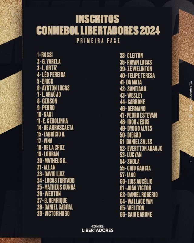 Flamengo inclui Gabigol em lista de inscritos na Libertadores FALA